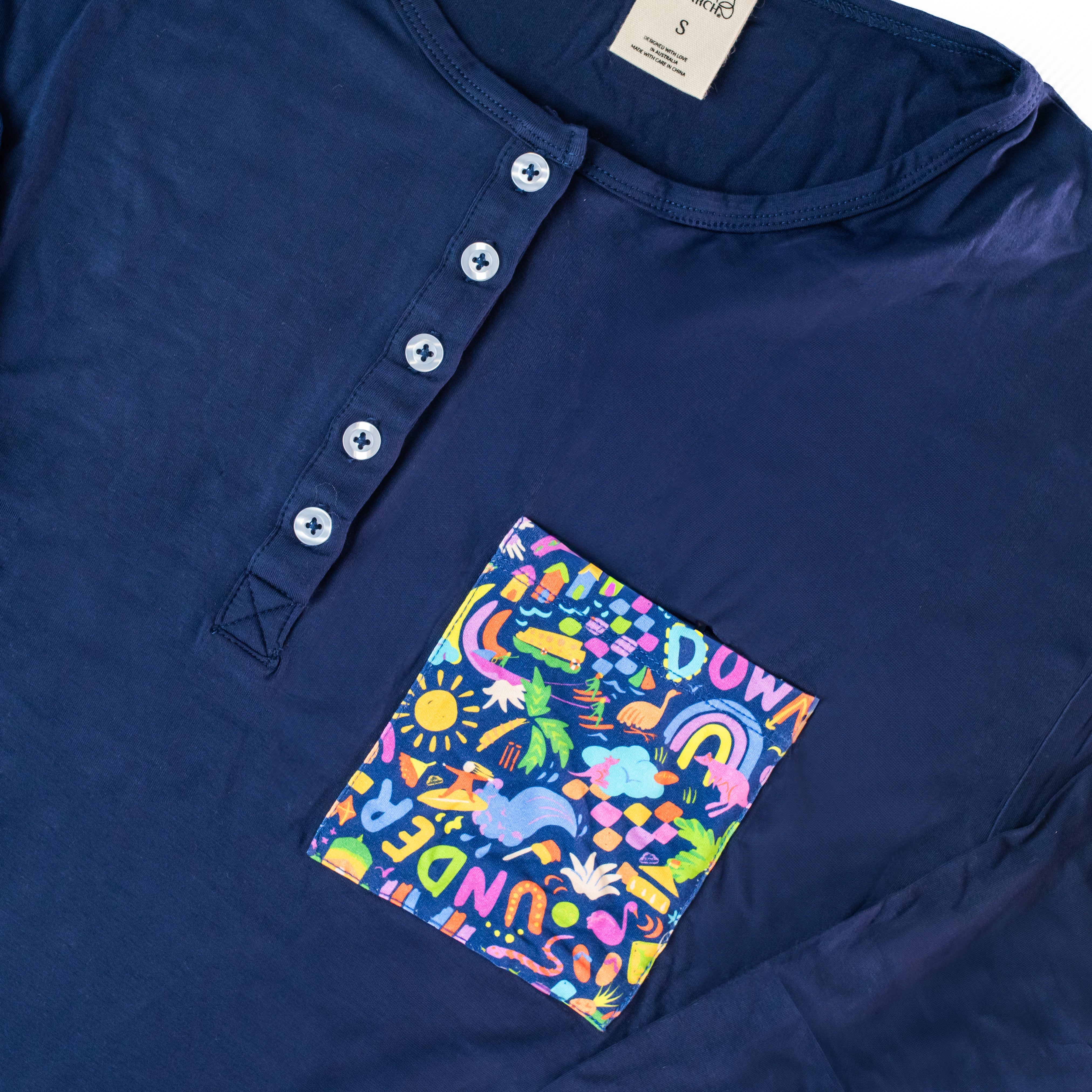 Adults Bamboo Pyjamas | Down Under - Navy - Image 6