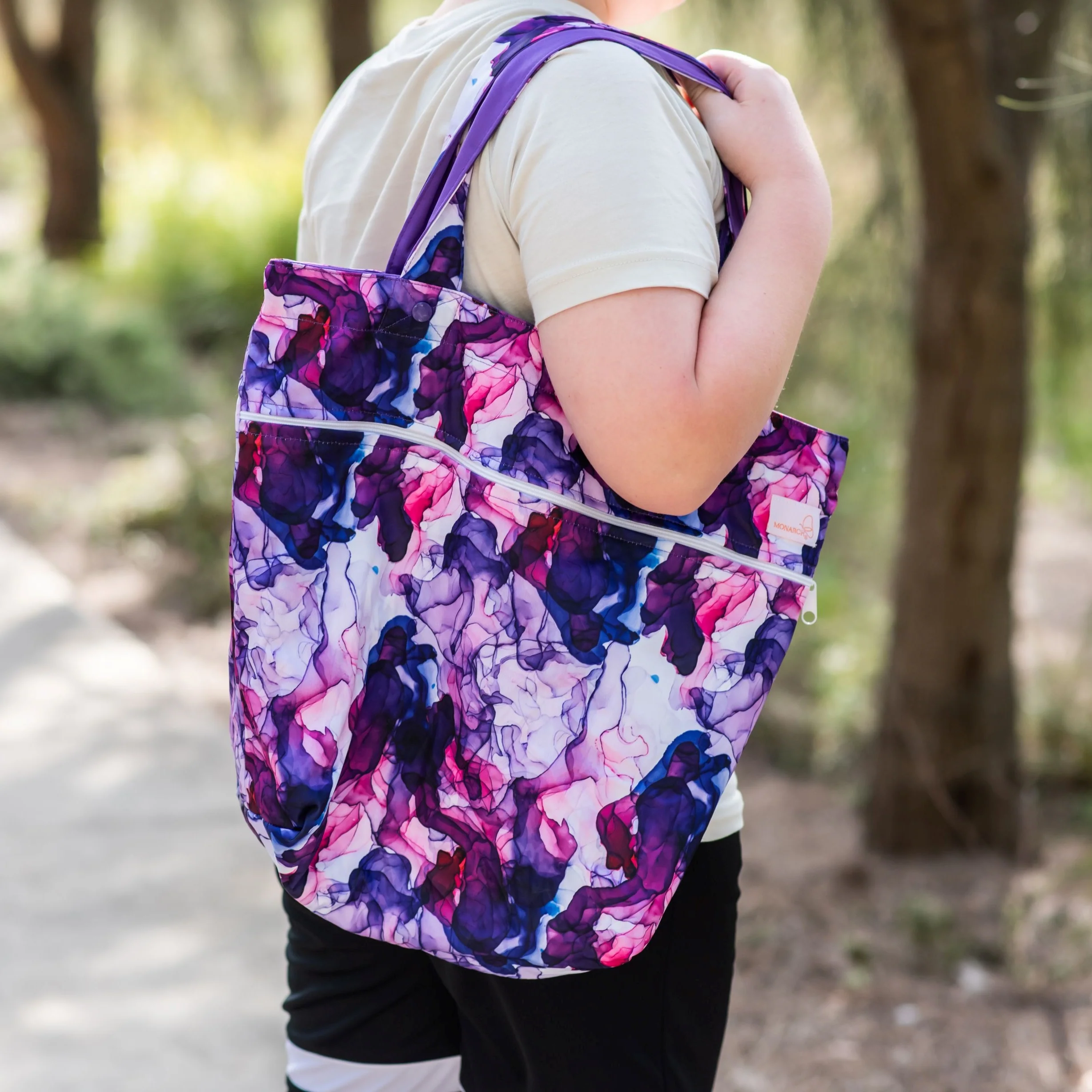 Waterproof Tote Bag - Ultraviolet - Image 3