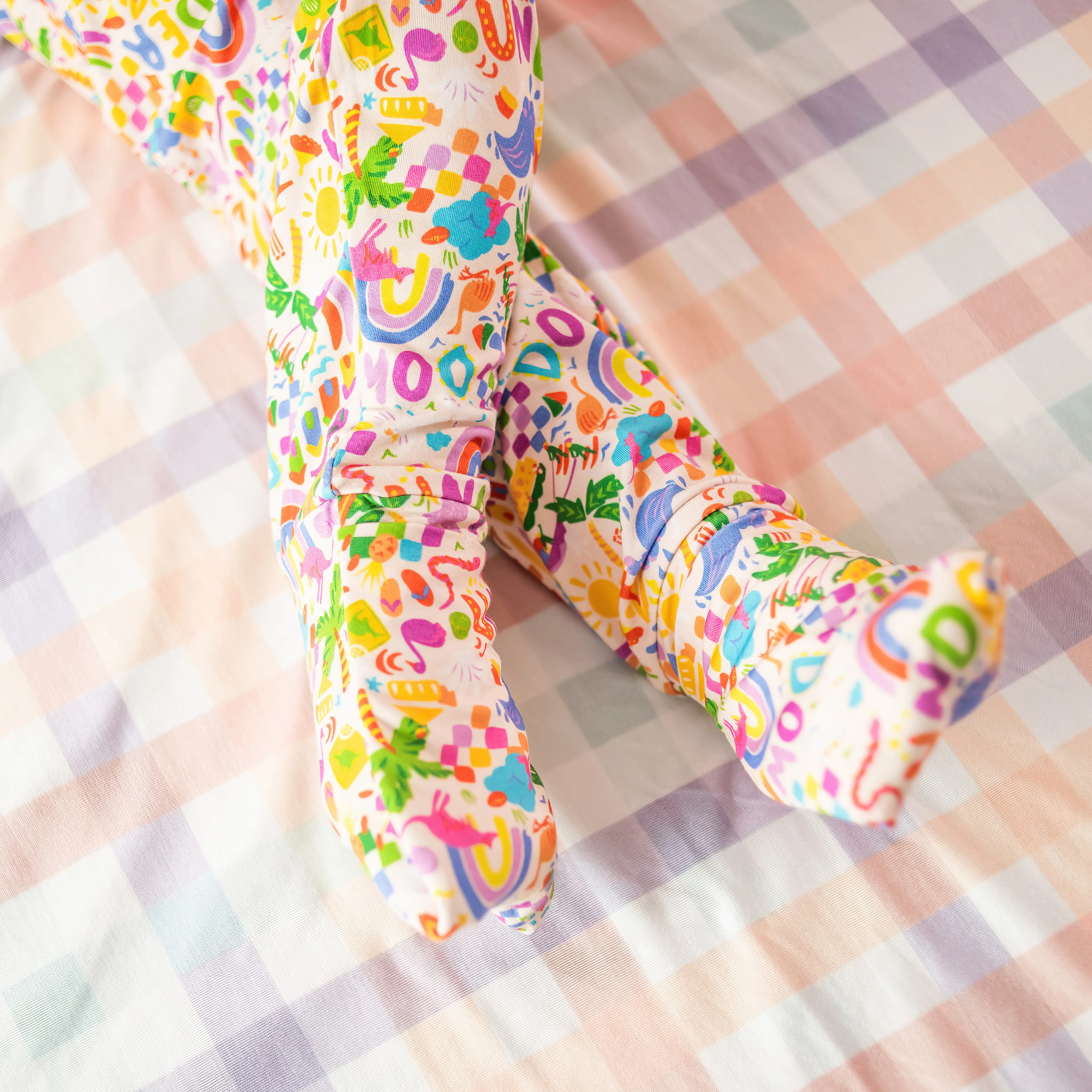 Kids Bamboo Pyjamas | Down Under (Cream) - Image 4