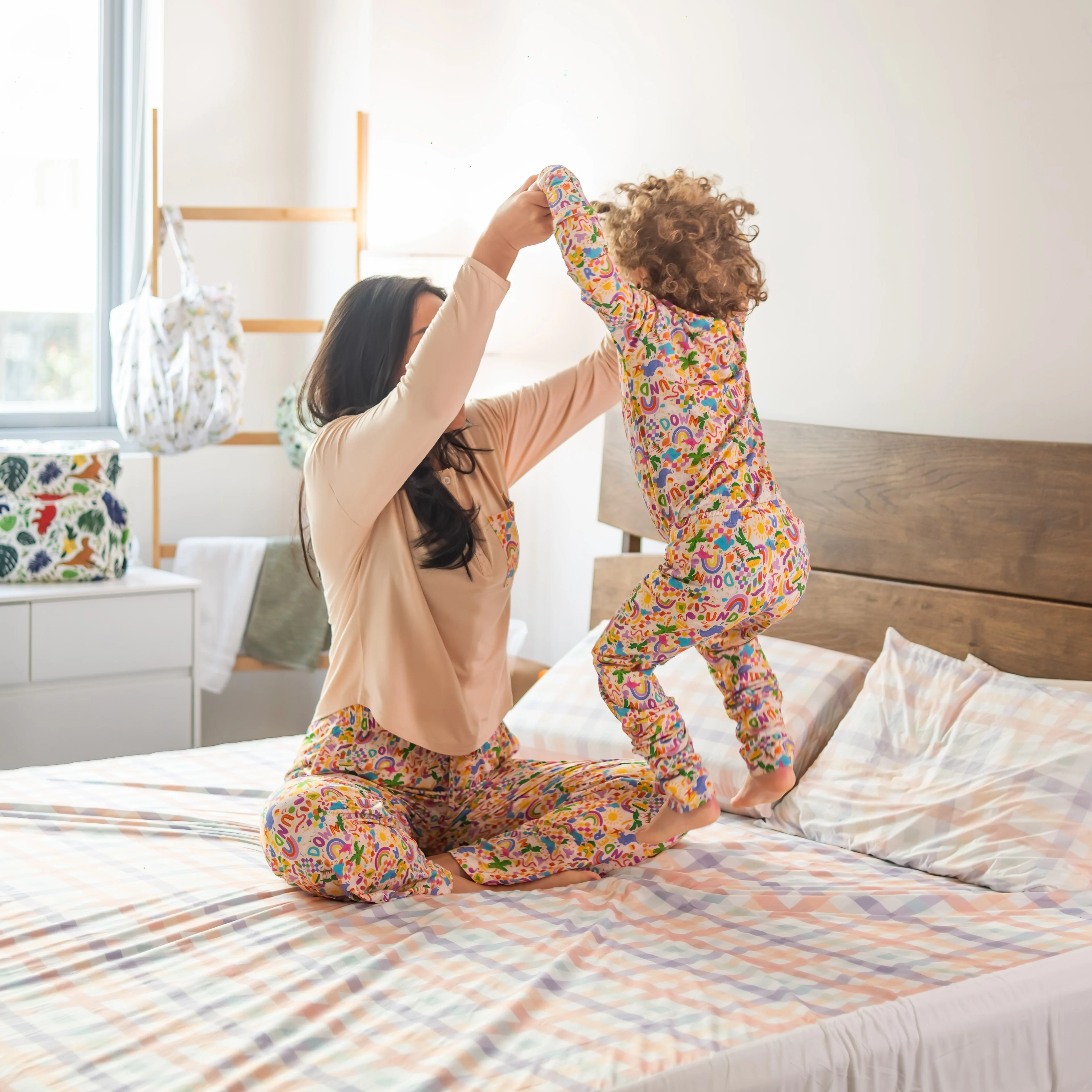 Kids Bamboo Pyjamas | Down Under (Cream) - Image 5