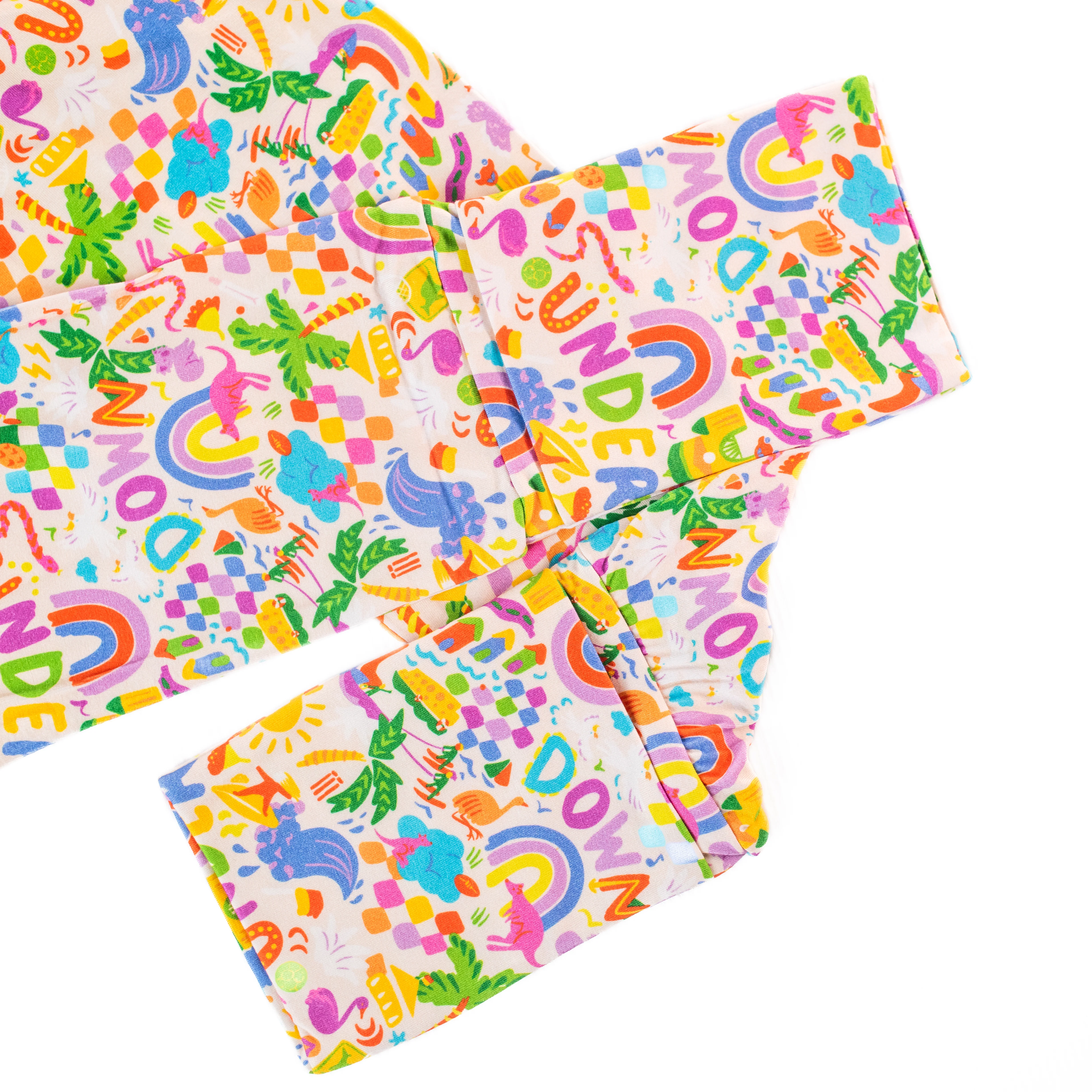 Kids Bamboo Pyjamas | Down Under (Cream) - Image 6