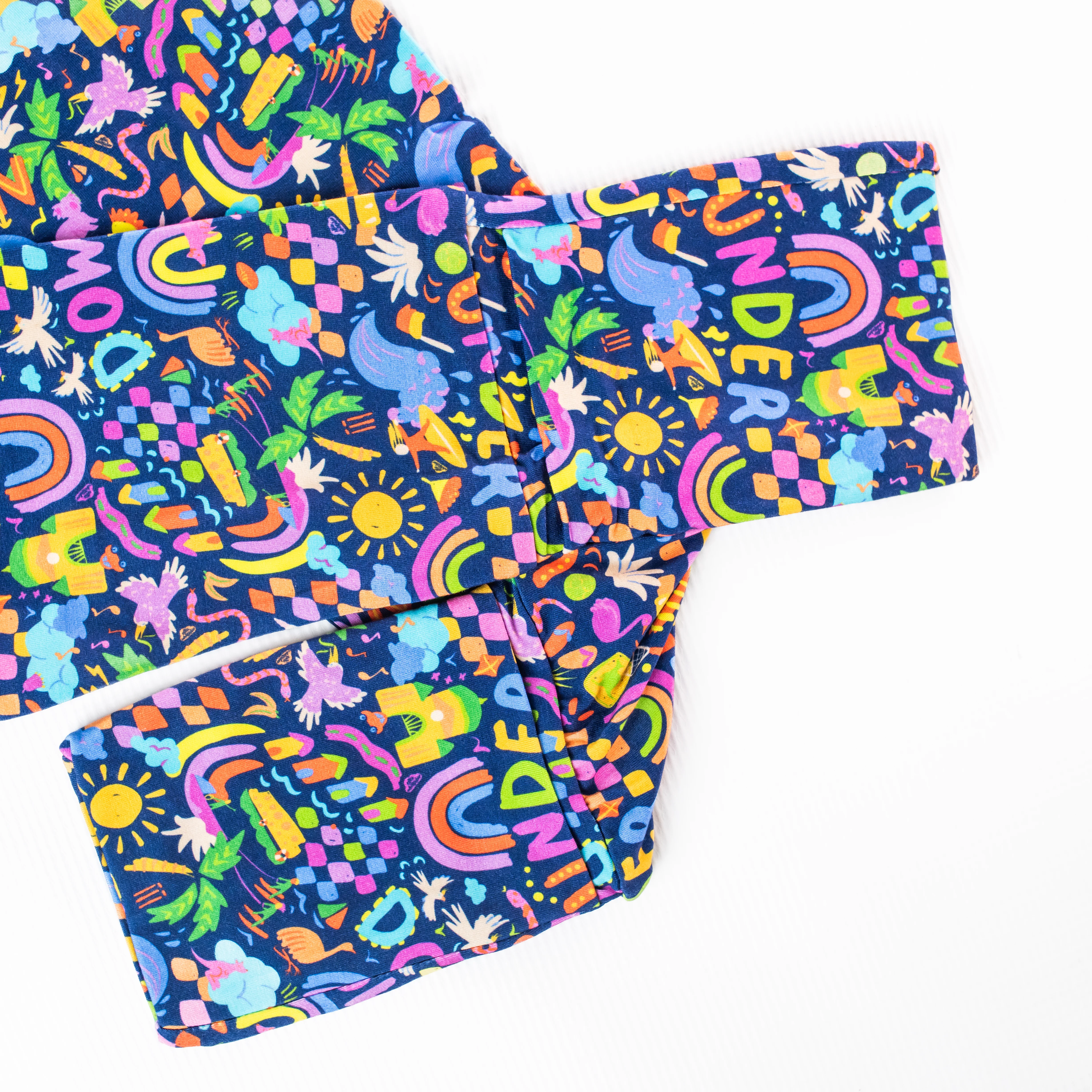 Kids Bamboo Pyjamas | Down Under (Navy) (Sz 9-10) - Image 7
