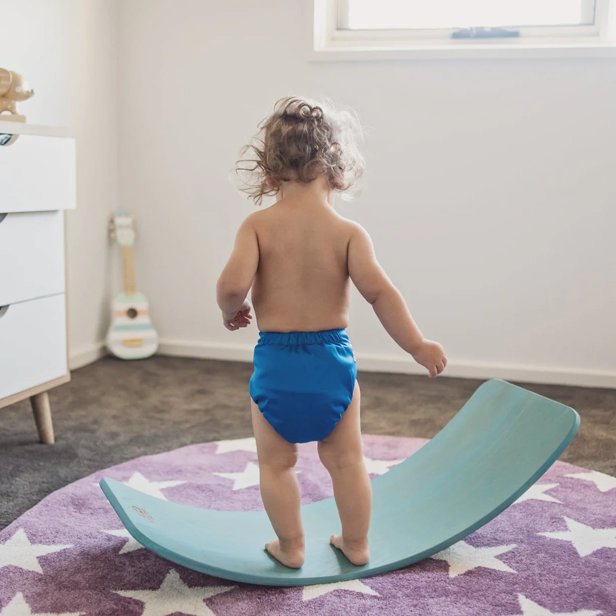 Ultimate Wipeable Cloth Nappy (Core) | Blue - Image 3