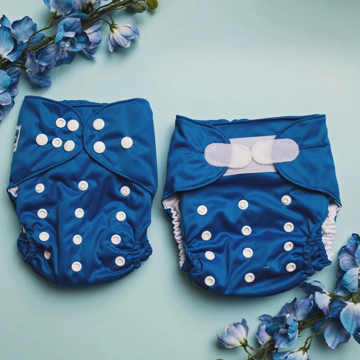 Ultimate Wipeable Cloth Nappy (Core) | Blue - Image 4