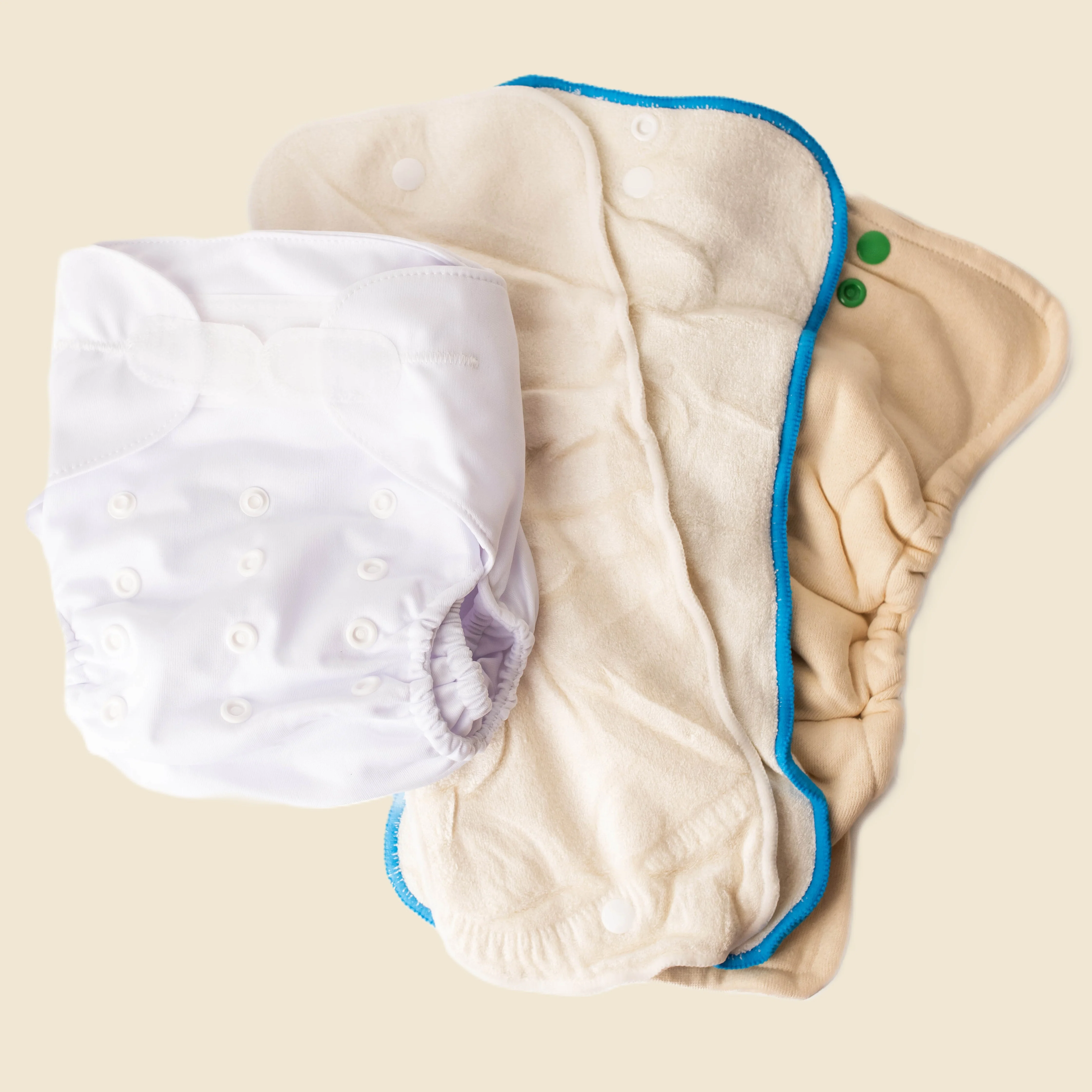 Ultimate Wipeable Cloth Nappy (Core) | White - Image 3