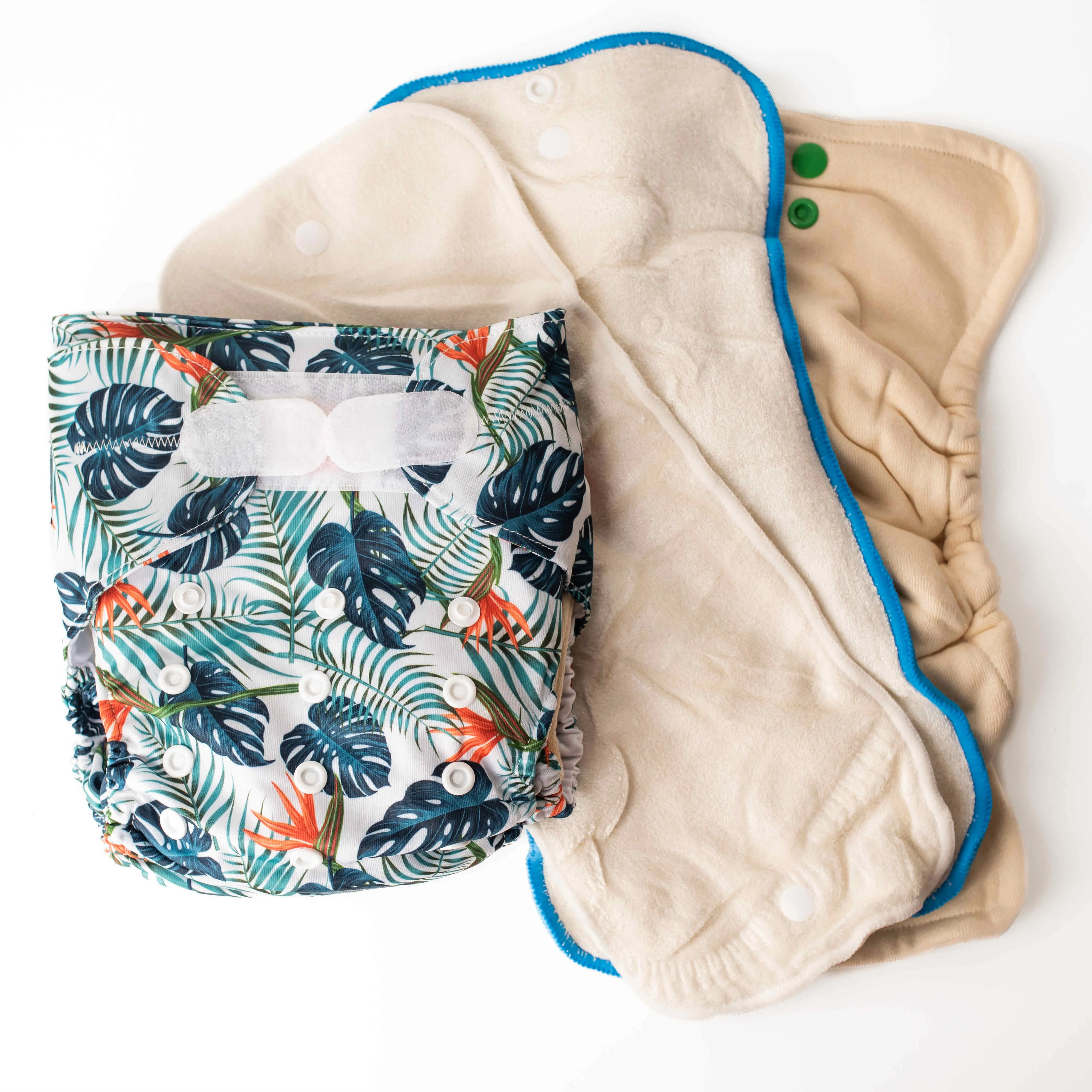 Ultimate Wipeable Cloth Nappy (Core) | Fern Down For What - Image 3
