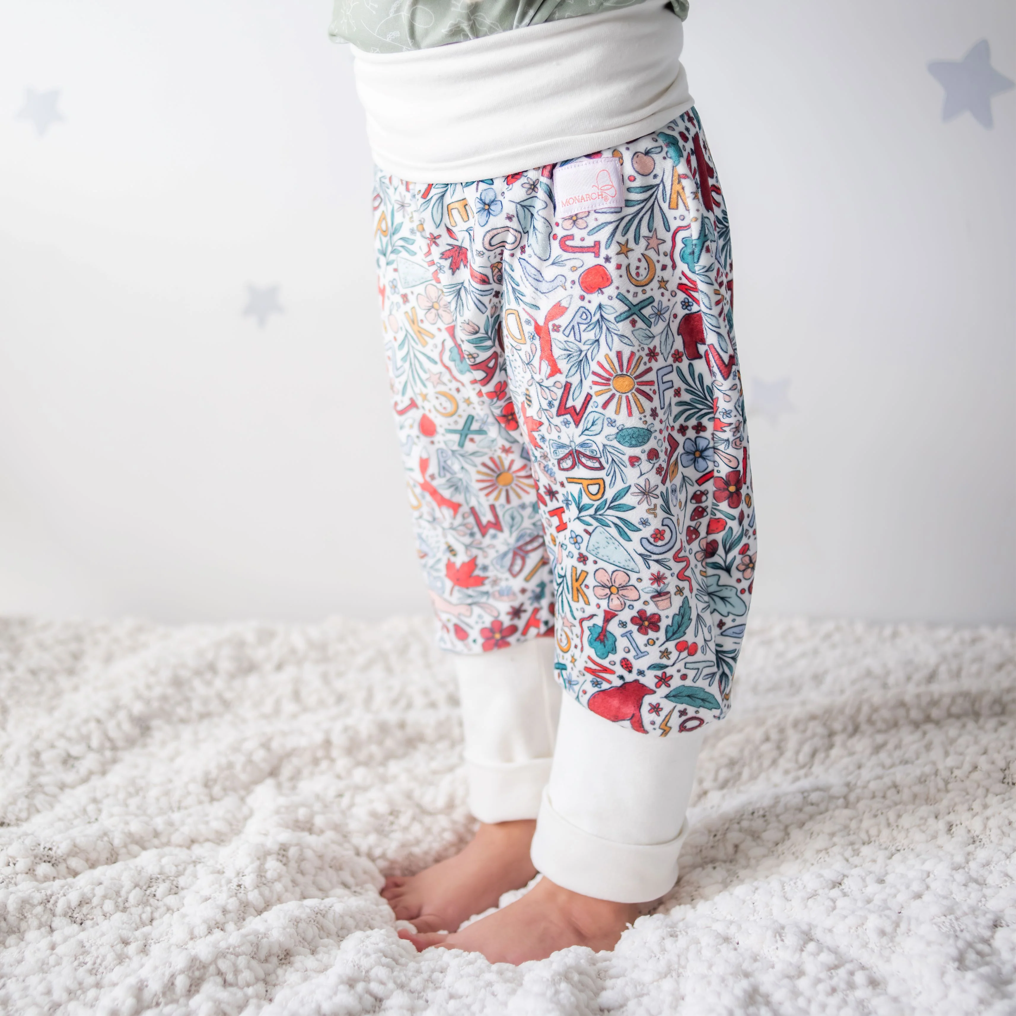 Grow-With-Me Cozy Pants | Woodland Alphabet - Image 3