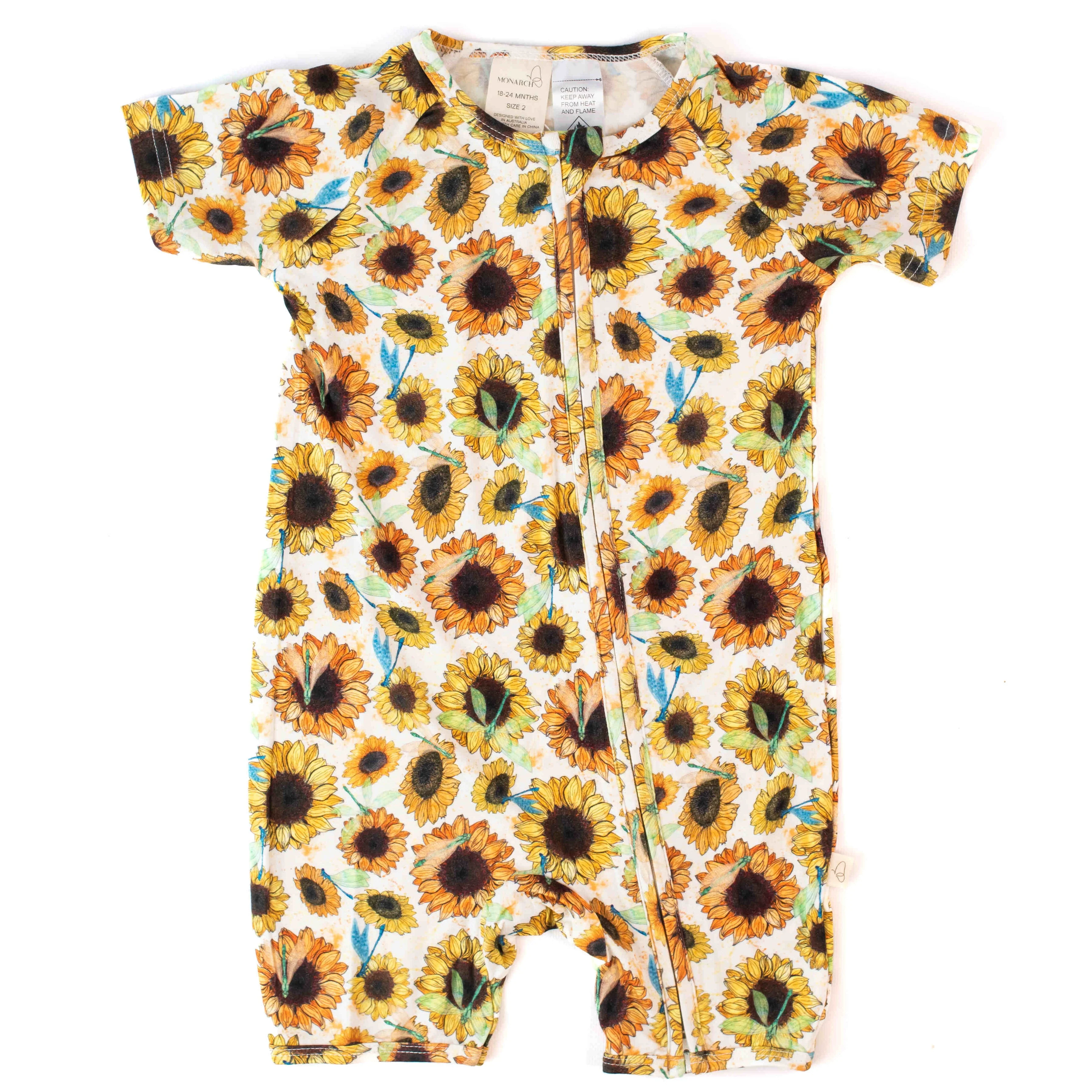 Bamboo Romper (Bootysuit) V3.0 | Sunny Daze (Short) - Image 2
