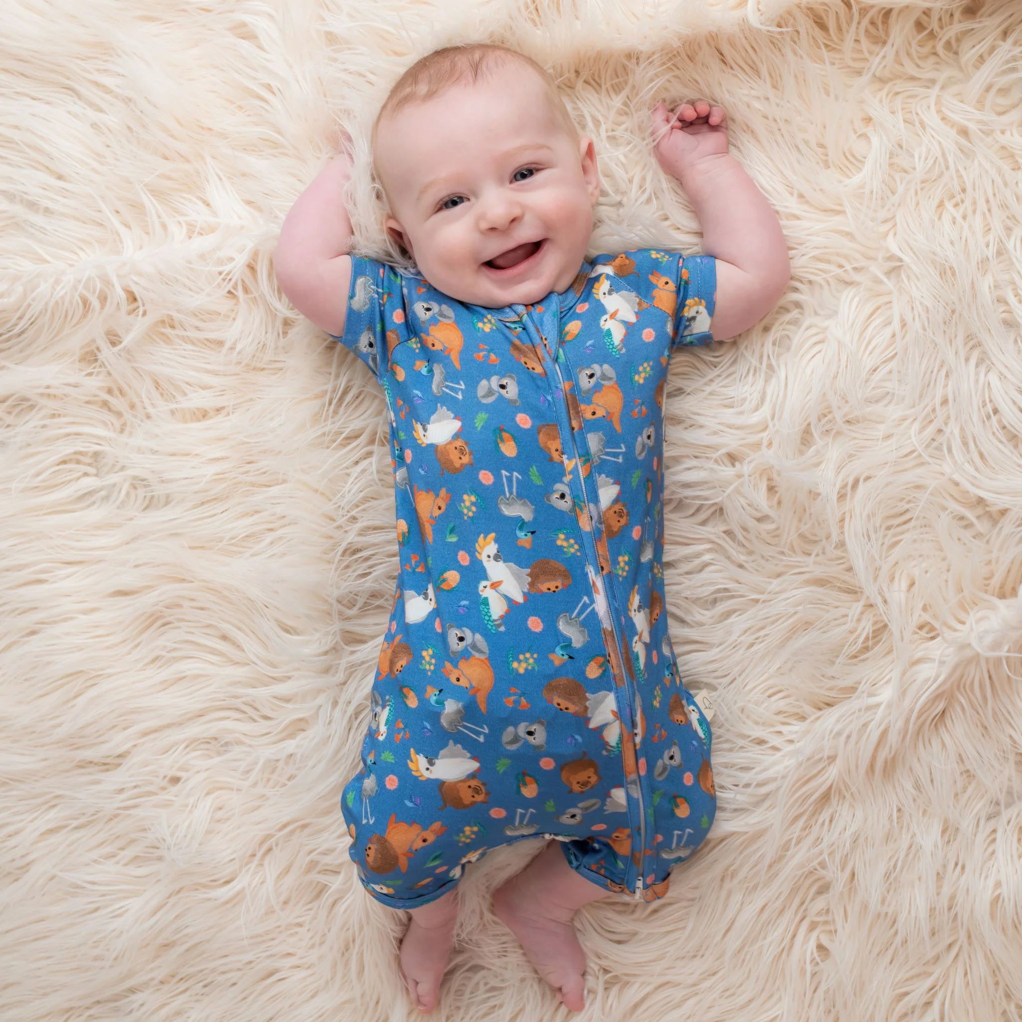 Bamboo Romper (Bootysuit) V3.0 | True Blue (Short) - Image 3