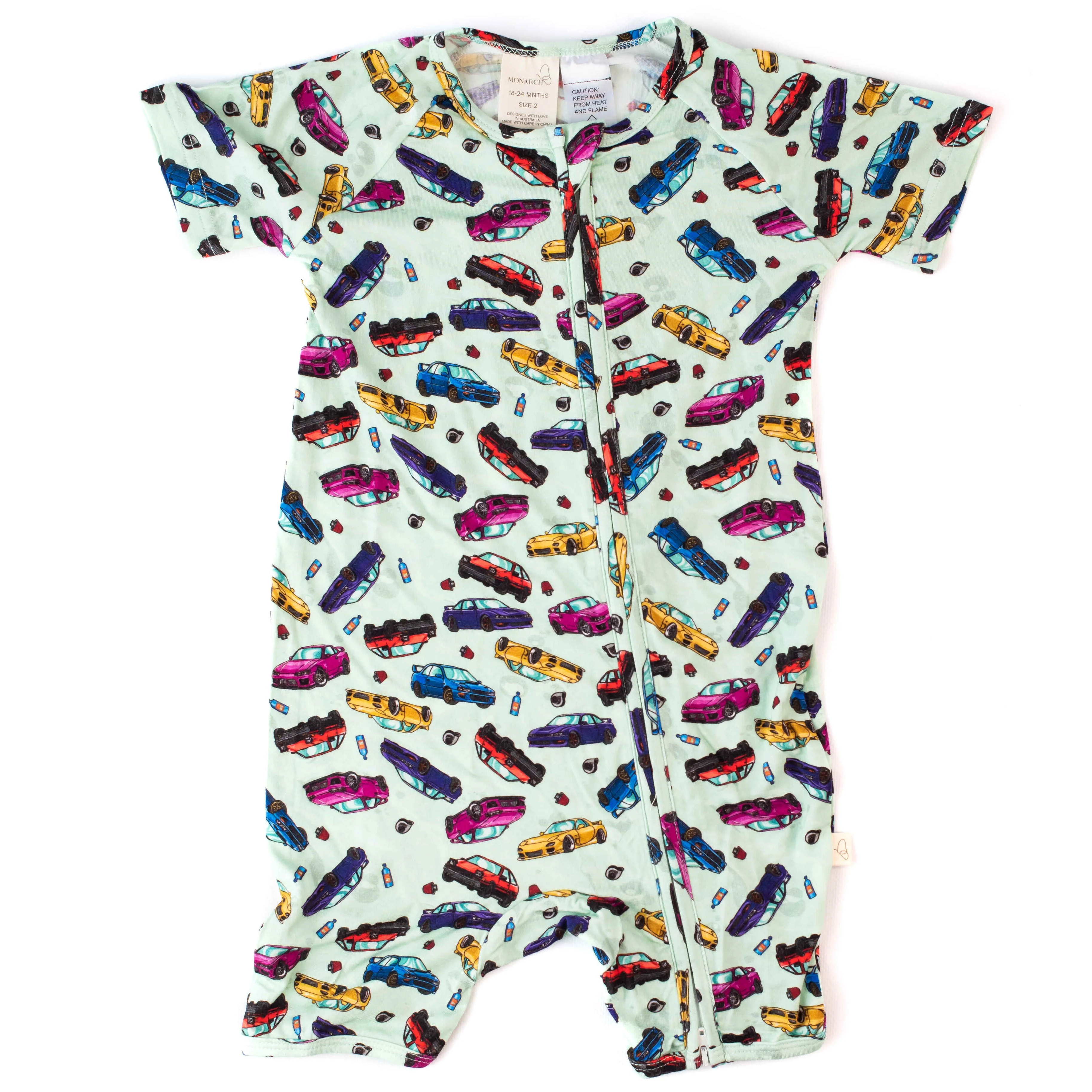 Bamboo Romper (Bootysuit) V3.0 | Turbo Charged (Short) - Image 2