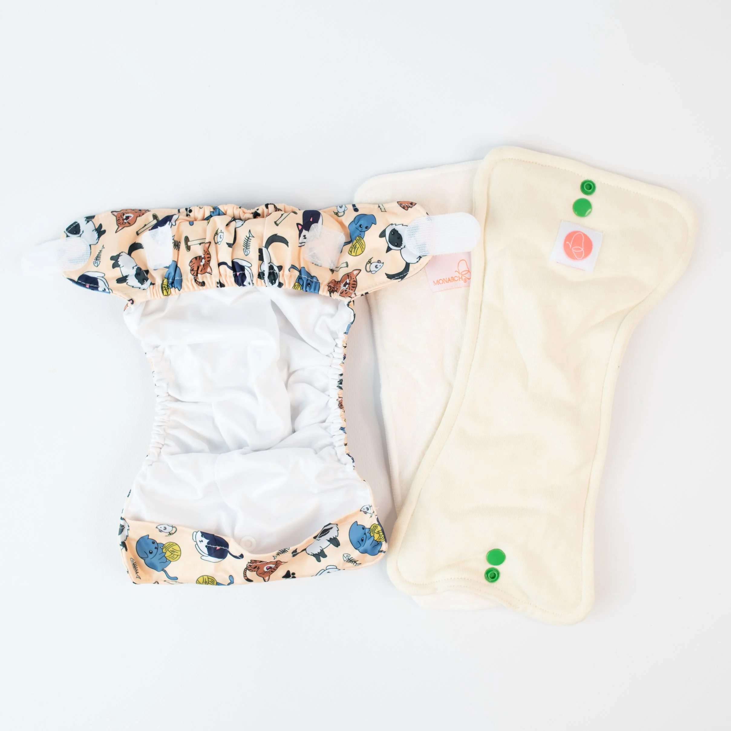 Newborn Wipeable Nappy | Feline Good - Image 4