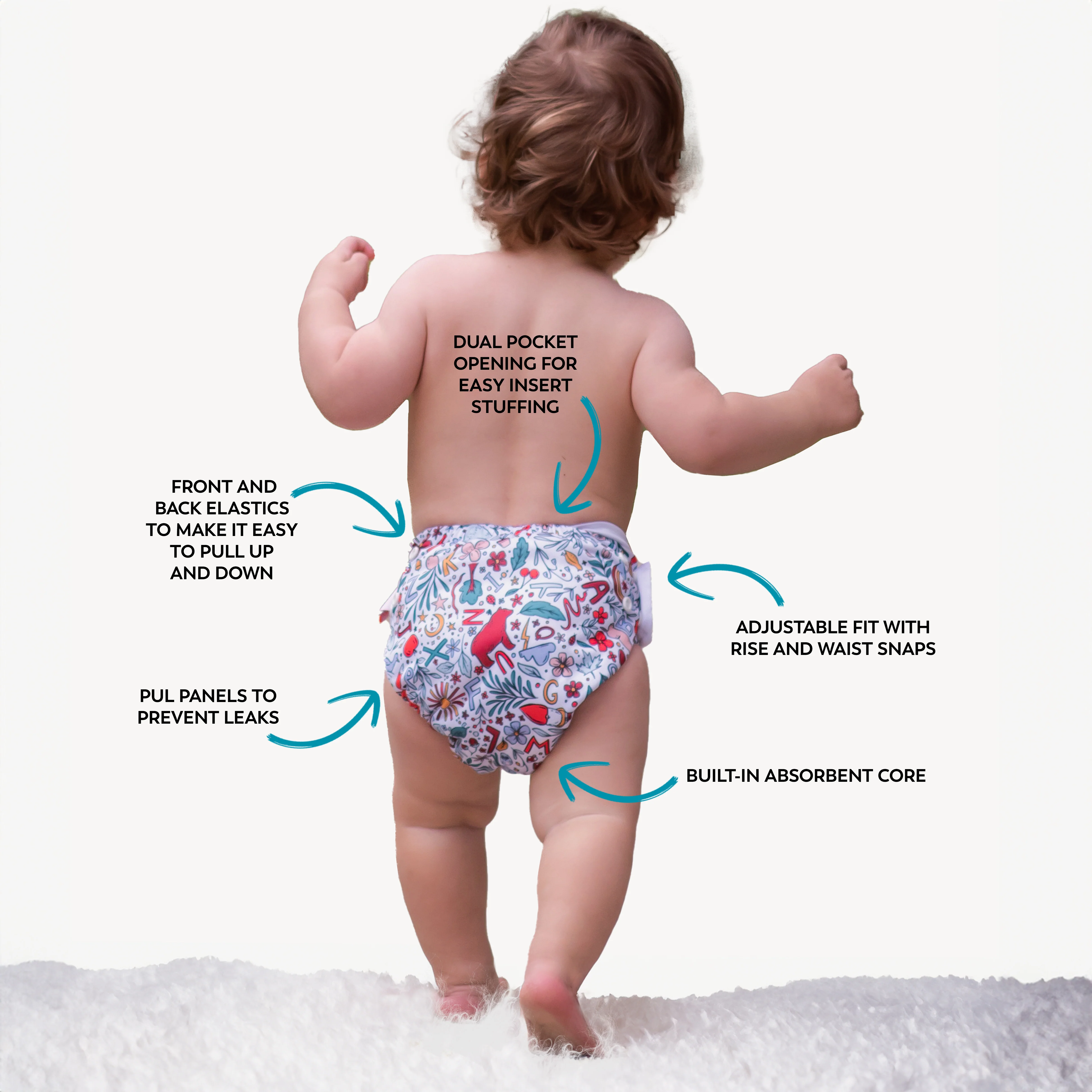 Cloth Pull-Up Nappy V2.0 | Bug-ger Off - Image 4