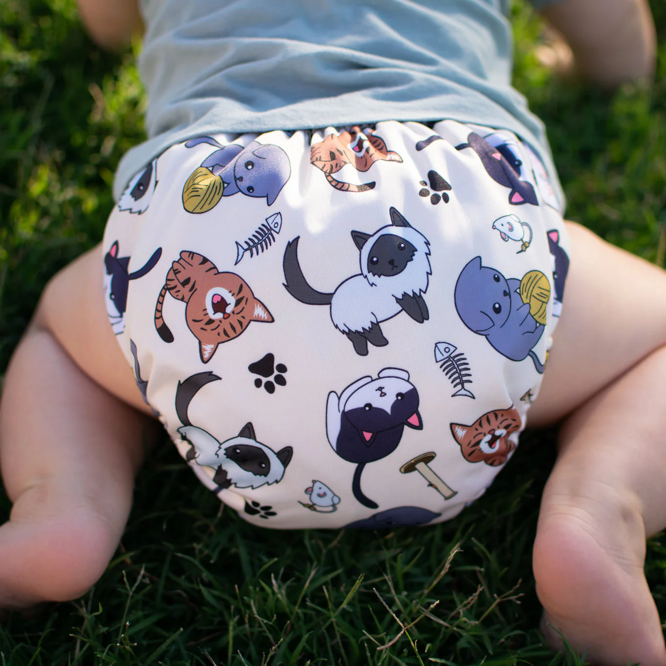 Ultimate Wipeable Cloth Nappy (Core) | Feline Good - Image 3
