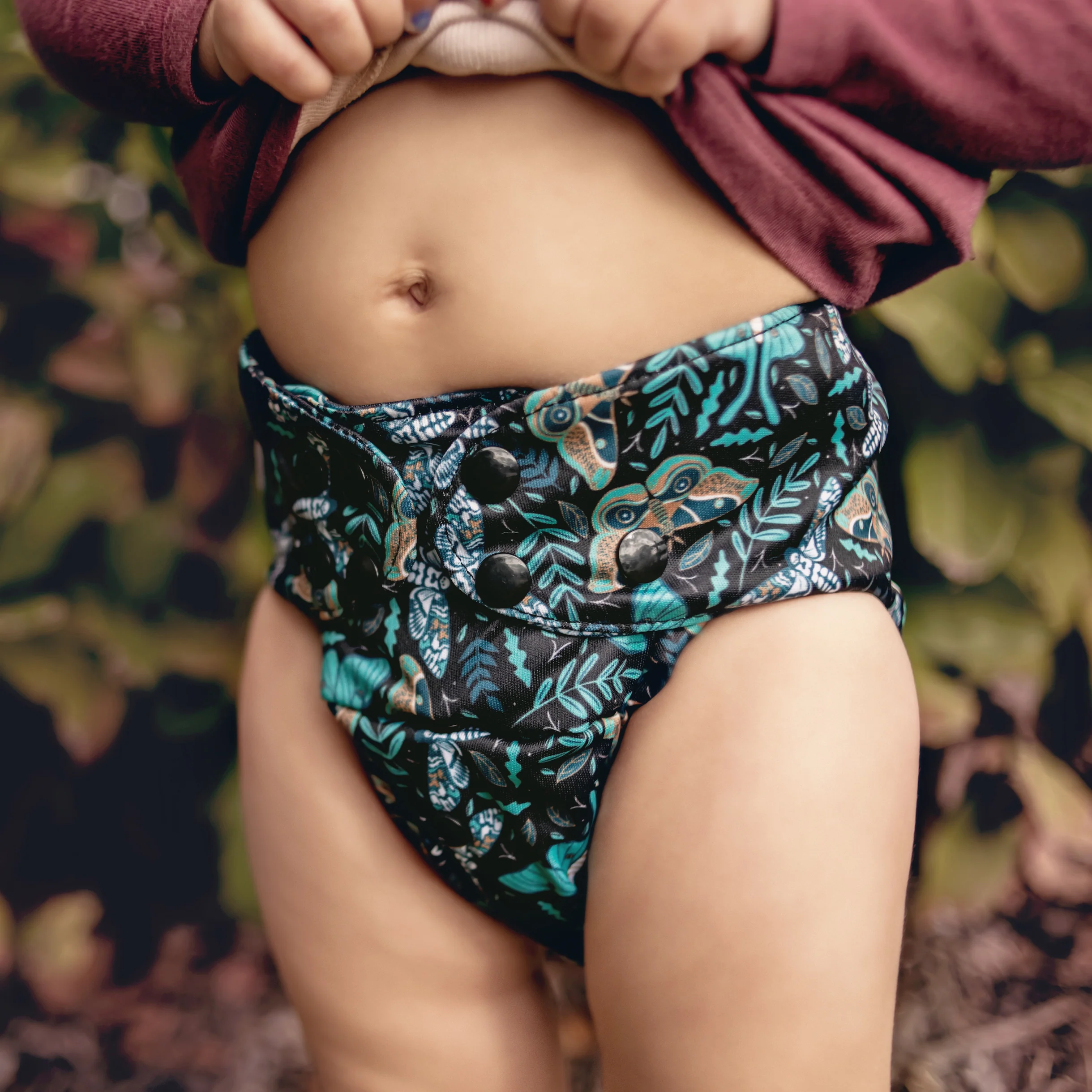Ultimate Wipeable Cloth Nappy (Lite) | Twilight Flight