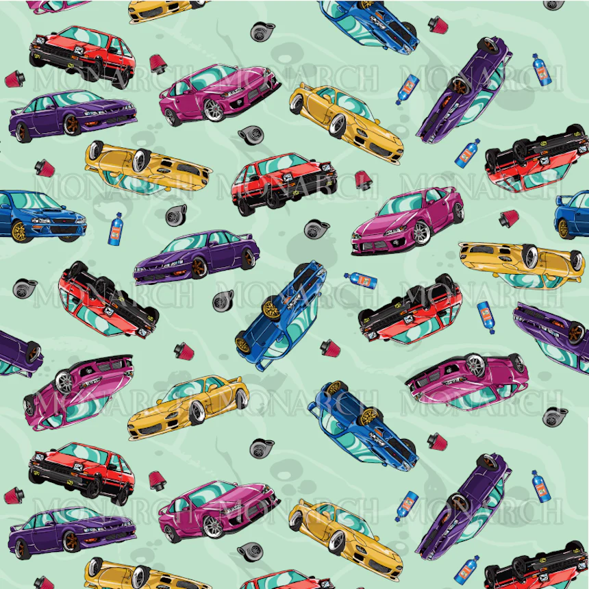 Wipe-Clean Change Mat | Turbo Charged - Image 3